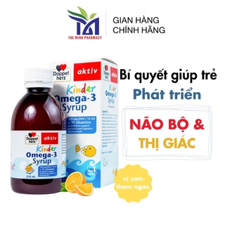 [TPCN Chính hãng] Siro hỗ trợ phát triển não bộ,tăng cường thị lực cho trẻ Doppelherz Aktiv Kinder Omega-3 Syrup (250ml)