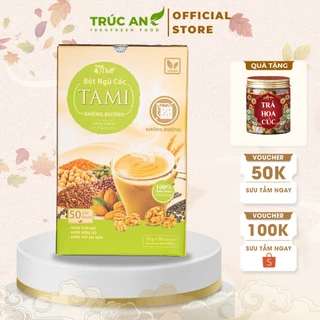 Bột ngũ cốc nảy mầm siêu hạt Tami Trúc An Official ăn kiêng ăn sáng dinh dưỡng, lợi sữa bà bầu 350 Gram Saffron Việt Nam