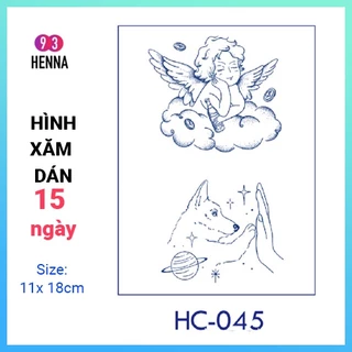 Hình Xăm Dán Tạm Thời Thảo Dược 15 Ngày mã HC045