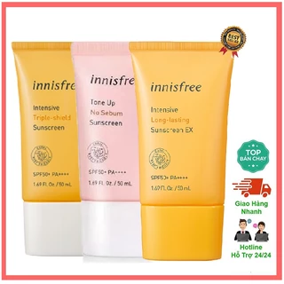 Kem chống nắng innisfree cho da dầu da dầu mụn và da nhậy cảm chuẩn chính hãng