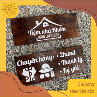 Bảng gỗ decor phong cách vintage