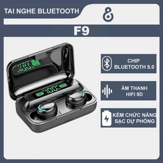 Tai Nghe Bluetooth Amoi F9 Pro Bản Quốc Tế Cao Cấp, Cảm Biến Vân Tay, Kiêm Sạc Dự Phòng, Chống Nước, Chống Ồn