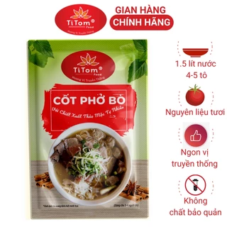 Gia vị nấu phở bò nêm sẵn Titom gói 55g dùng nấu nước lèo phở