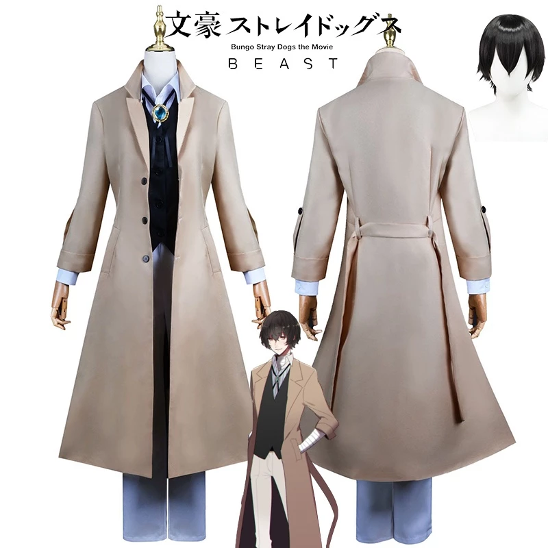 Áo Khoác Gió Hóa Trang Nhân Vật dazai osamu Trong anime bungo stray dogs