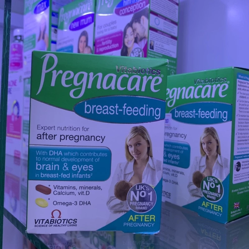 VITAMIN  BÚ PREGNACARE BREAST FEEDING ANH 84 VIÊN