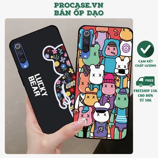 Ốp lưng Xiaomi Mi 9 - Mi 9 SE in hình bearbrick, kwas cute, dễ thương. ốp chống sốc bền đẹp