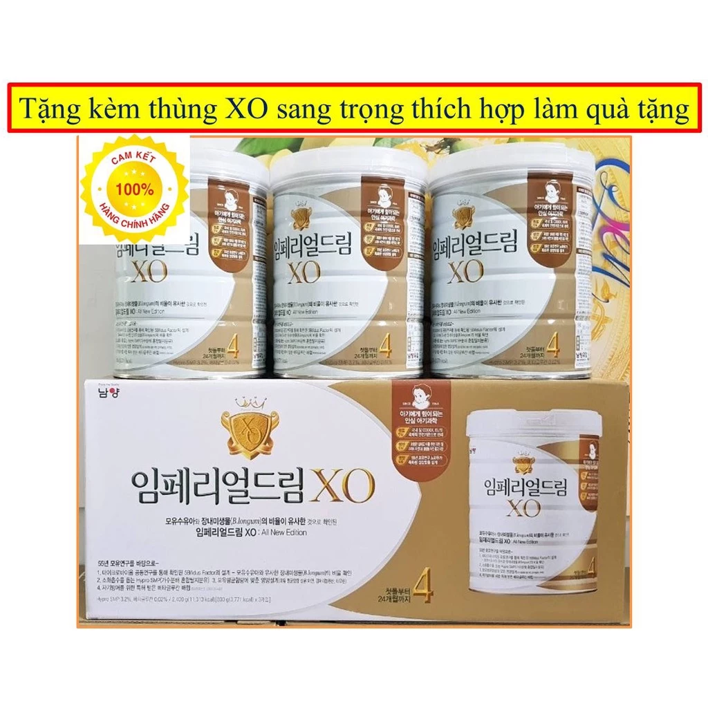 Combo 3 Hộp Sữa XO Hàn Quốc số 4 800g