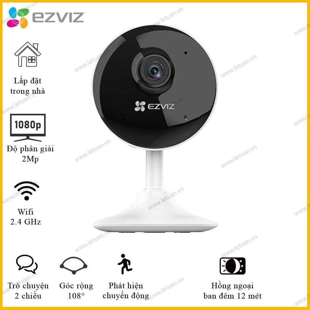 Camera Wifi Ezviz C1C-B 1080P - Camera thông minh trong nhà, đàm thoại 2 chiều