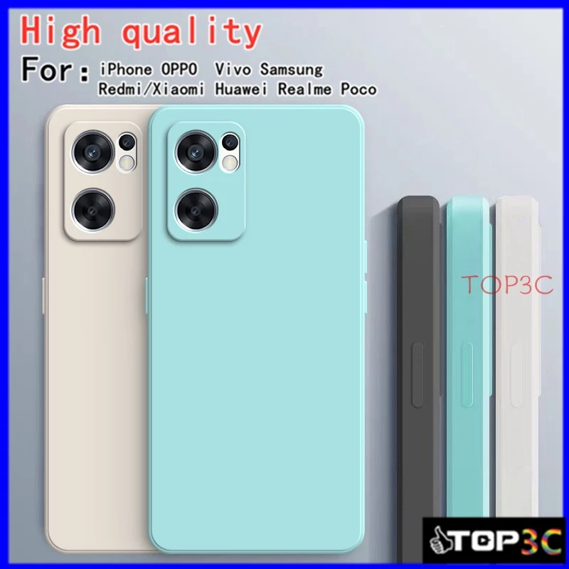 Ốp Điện Thoại Màu Trơn Cho Oppo Reno 7 5G / Reno 8 4G / Reno 6Z / 6 / 7 / 7z / 7 Pro / Reno 8z YT