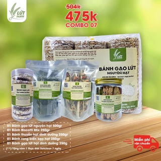 [COMBO 07] Bánh ăn vặt Healthy Lứt Farm