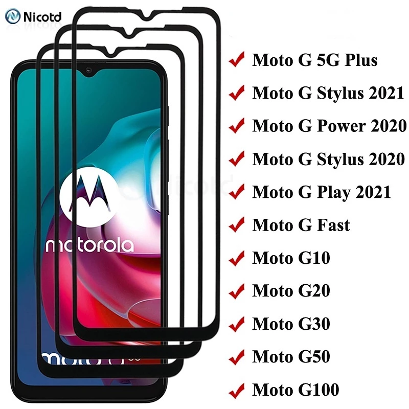 Kính Cường Lực Bảo Vệ Màn Hình Motorola Moto G Stylus Power 2021 5G Plus G100 G10 G20 G30 G50