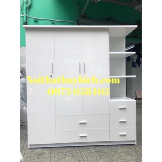 Tủ nhựa quần áo có kệ nhựa Đài Loan giá rẻ(1m65x8x48) Freeship Tphcm.