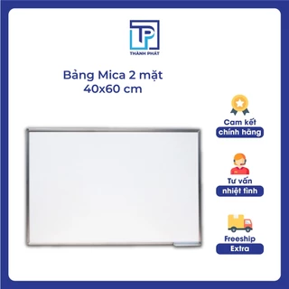 Bảng 2 Mặt Viết Bút Lông và viết phấn 40x60cm Viền Nhôm - bảng treo tường- bảng viết bút lông