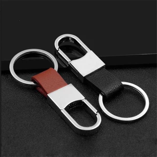 Kim Loại Thắt Lưng Khóa Xe Quý Ông Kinh Doanh Xe Chìa Khóa Da Nam Đơn Giản Móc Chìa Khóa Giá Đỡ Keyfob Cho Phụ Kiện Ô Tô Quà Tặng