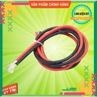 1 Mét Dây điện đôi đỏ đen cuộn 100% dây đồng mạ niken 2 pin 18 AWG vỏ PVC