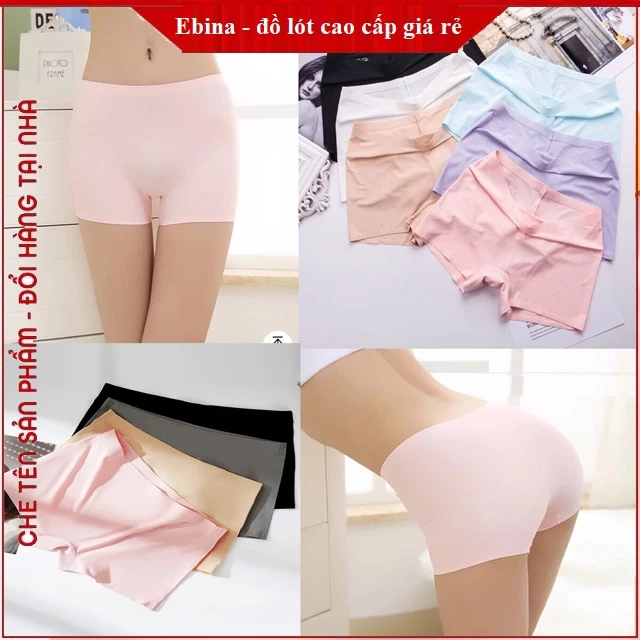Quần Lót Nữ Cotton Đùi Đúc Su, Quần Lót Mặc Trong Váy Kháng Khuẩn Trơn Nhiều Màu Dễ Thương QL07
