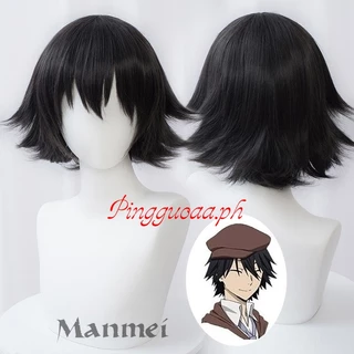 Tóc Giả Ngắn 30cm Màu Xám Đậm Hóa Trang Nhân Vật Bungou Stray Dogs Ranpo Edogawa