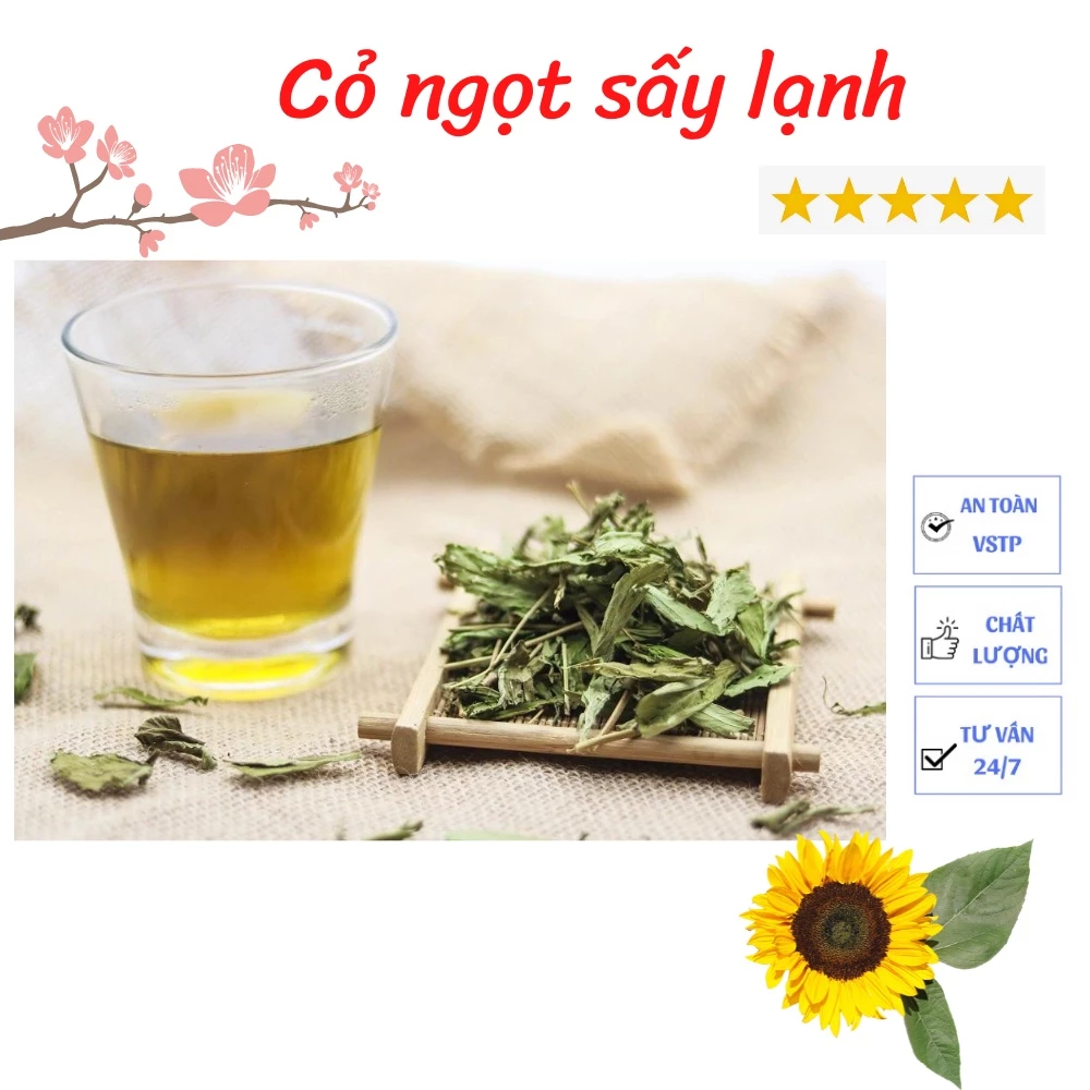 Cỏ ngọt nguyên lá sấy lạnh tự nhiên giúp ổn định đường huyết