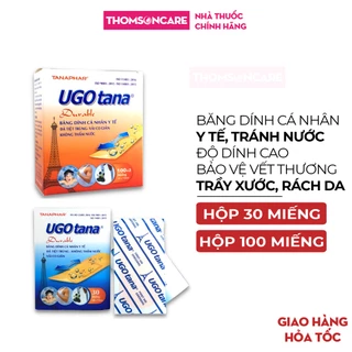 Băng dính cá nhân y tế Ugotana Tanaphar, bảo vệ các vết thương nhỏ, trầy xước, rách da