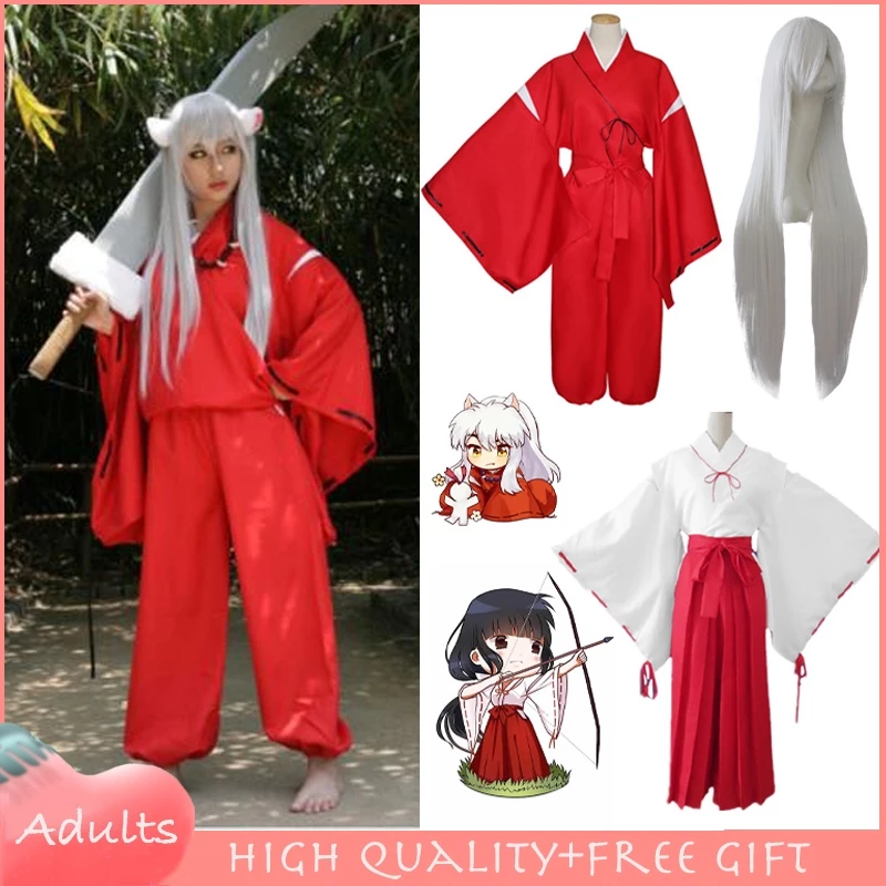 Bộ Trang Phục Hóa Trang Nhân Vật Anime Inuyasha Kikyo Nhật Bản Dành Cho Nam Và Nữ