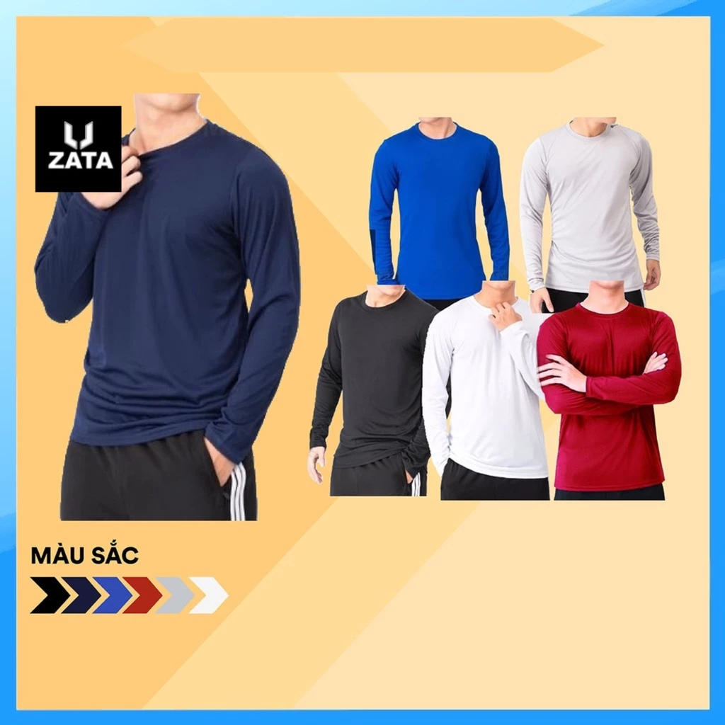 Áo Giữ Nhiệt Nam, Áo Dài Tay Nam Body Bóng Đá Co Dãn 2 Chiều Zata Vn - AGN