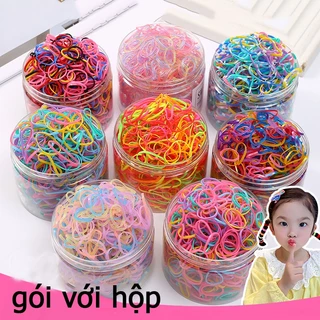 Set 1000 Dây Thun Cột Tóc Nhiều Màu