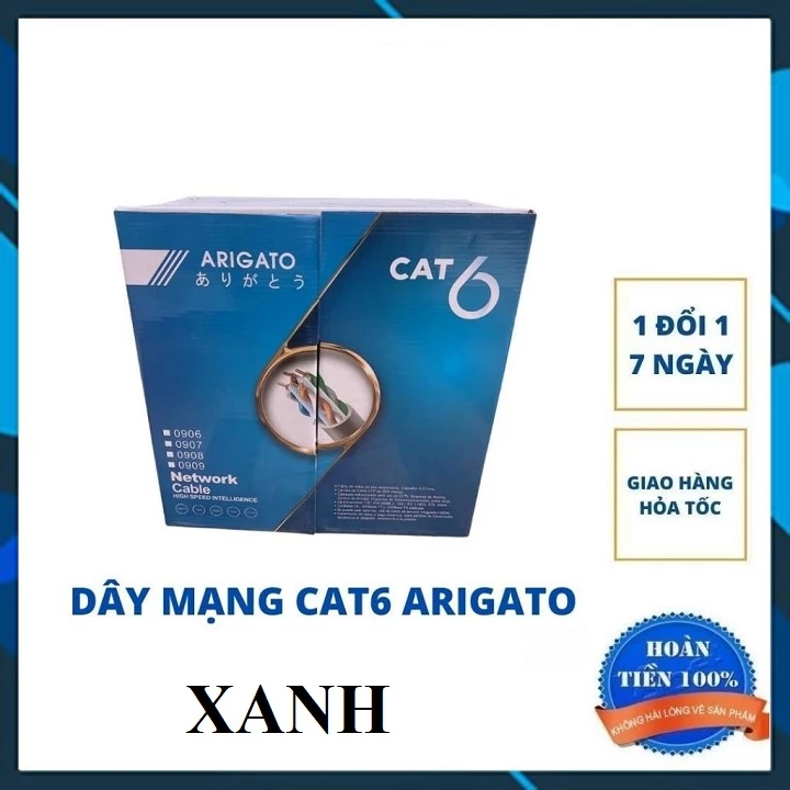 [HỎA TỐC] Dây Mạng CAT6 UTP ARIGATO - Cáp Mạng Cuộn 305m