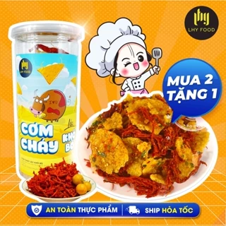 Cơm cháy lắc khô bò cay 300g 🍟FREESHIP🍟 khô bò xé sợi giòn cay LHYFOOD đồ ăn vặt Hà Nội vừa ngon vừa rẻ