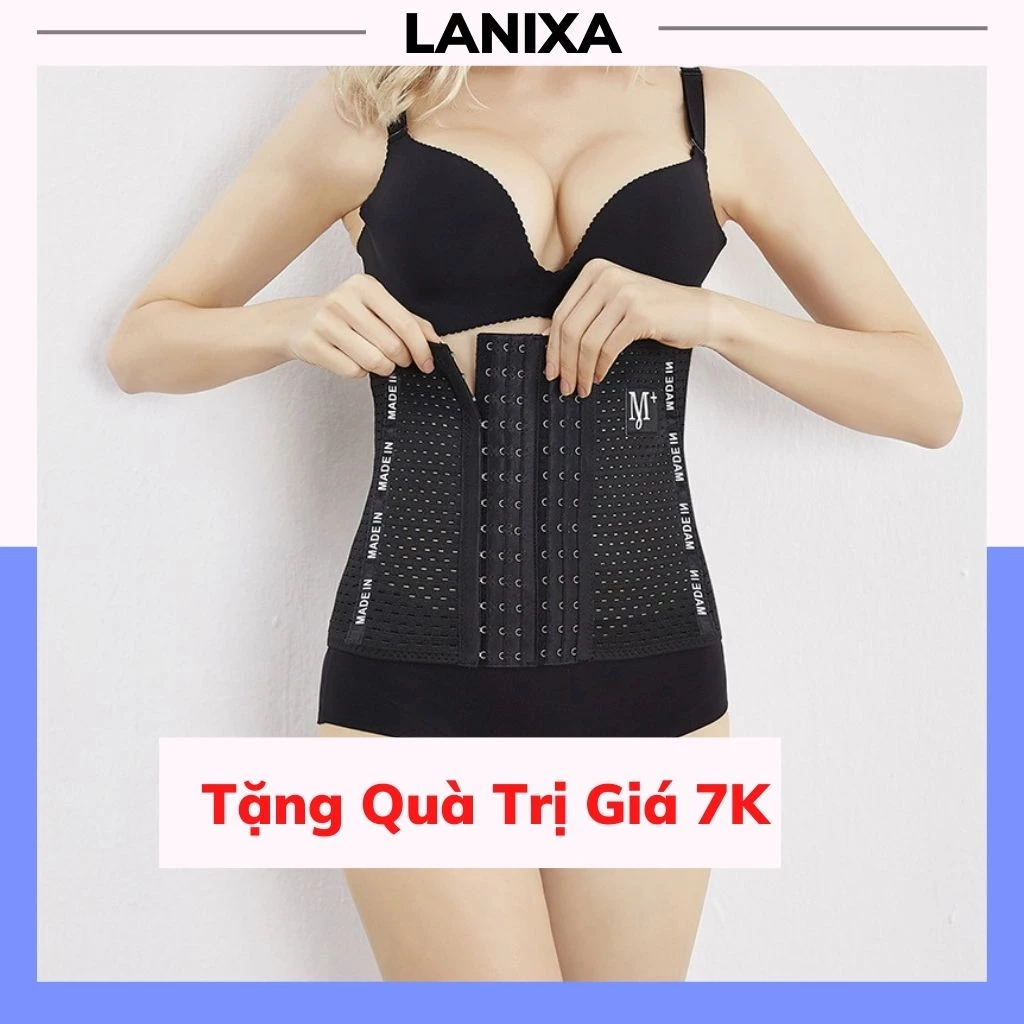 Đai nịt bụng latex giảm mỡ , nịt bụng giảm eo sau sinh hiệu quả LANIXA N9999