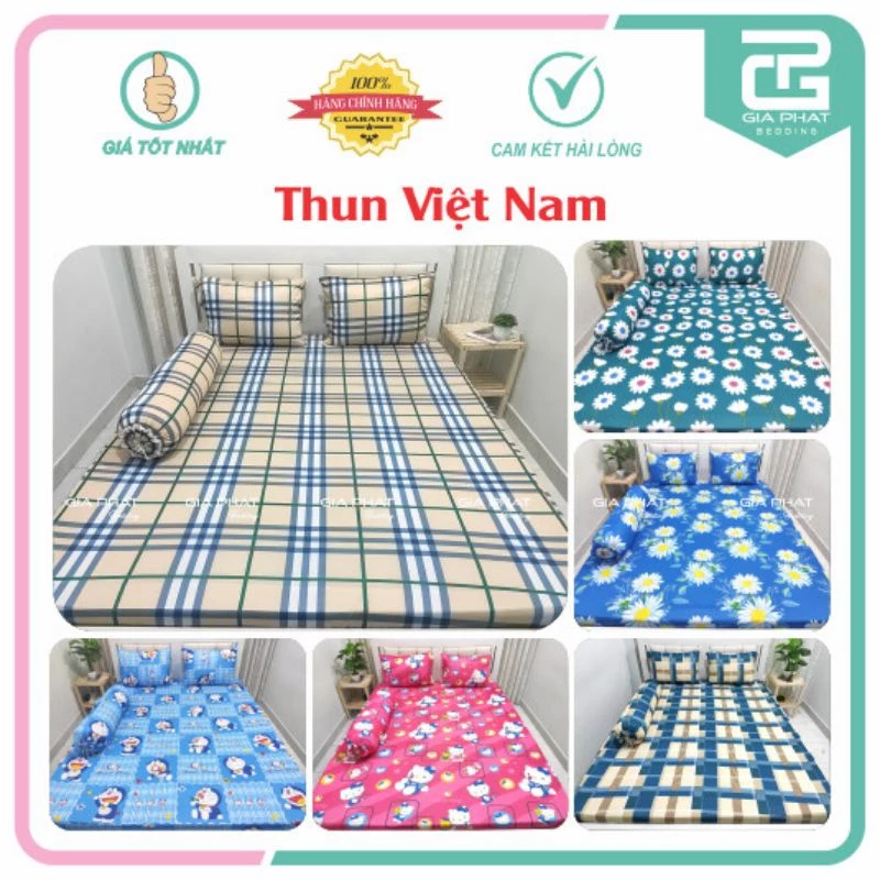 Ga lẻ 1mx2m thun lạnh Việt Nam ( không kèm áo gối )