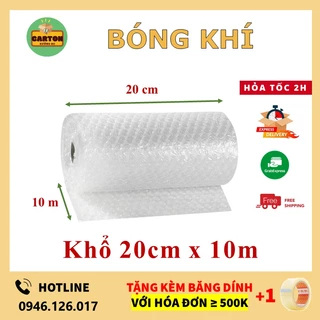 Xốp Khí bọc hàng 20cmx10m - Màng Xốp Hơi  - Bóng Khí -  Gói Hàng - Đóng Bọc Hàng Giá Rẻ