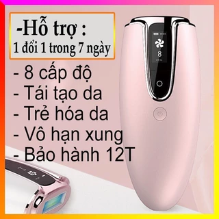 Máy Triệt Lông Vĩnh Viễn Premium, Máy Triệt Lông Cao Cấp , Trẻ Hóa Da Sạch Bóng Lông , Vô Hạn Xung Bảo hành 12T