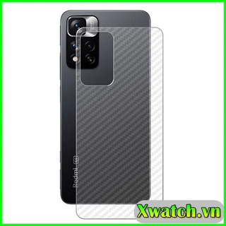 Miếng dán carbon mặt lưng chống xước cho Xiaomi Redmi Note 12 pro 10 10s Note 11 pro Note 11s Note 11 5G Note 10 pro ...