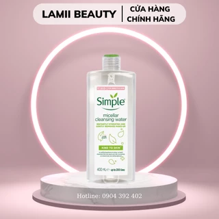 Nước tẩy trang SIMPLE MICELLAR CLEANSING WATER - LAMII BEAUTY