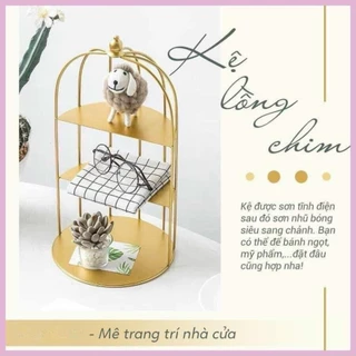 ⛔FREESHIPXTRA+⛔ KỆ ĐỰNG MỸ PHẨM, DECOR HÌNH DÁNG LỒNG CHIM_HÀNG ĐẸP, BAO SANG CHẢNH