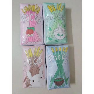 Squishy giấy bánh pocky nhiều vị chậm tăng