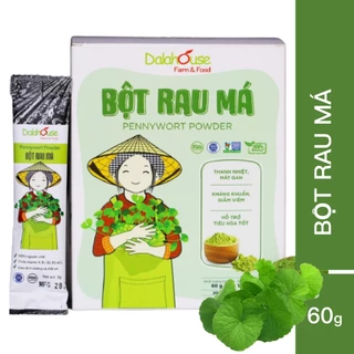 Bột rau má sấy lạnh Dalahouse nguyên chất 60gr - Organic mát gan giải độc, đạt tiêu chuẩn Châu Âu