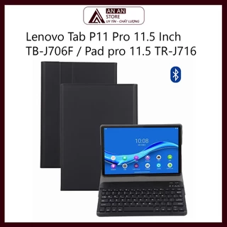 Bao Da Kèm Bàn Phím Cho Lenovo Tab P11 Pro 11.5 Inch TB-J706F / Pad pro 11.5 TR-J716 Bluetooth