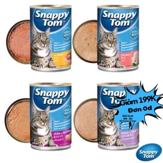 Pate cho mèo Snappy Tom lon 400g thức ăn cho mèo trưởng thành xuất xứ Thái Lan chính hãng giàu dinh dưỡng - Đảo Chó Mèo