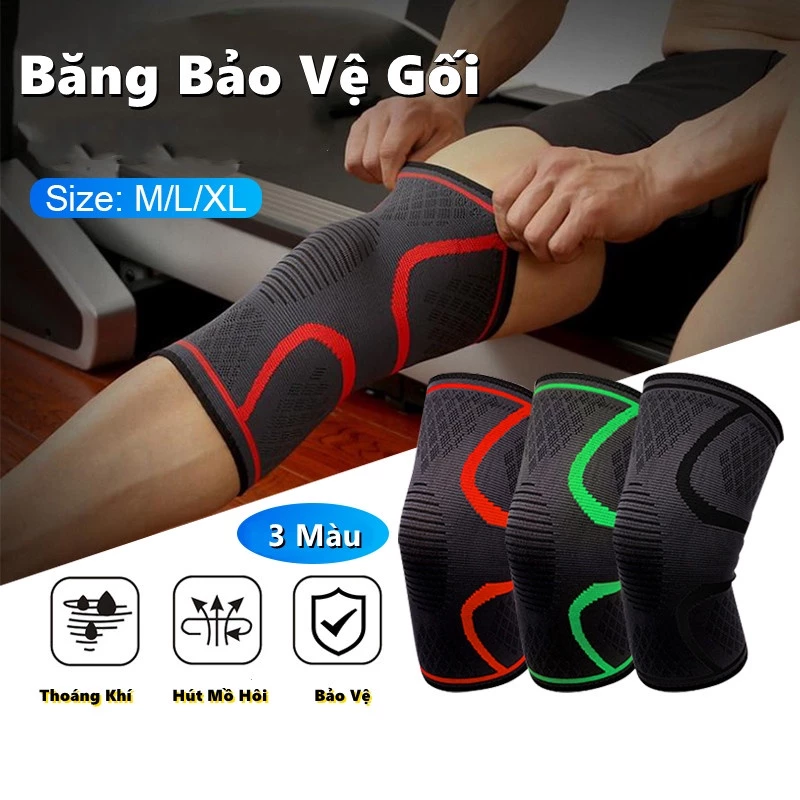 Băng Quấn Đầu Gối,Băng gối thể thao bóng đá,bóng chuyền co giãn đàn hồi,Dụng gụ bảo vệ bó đầu gối