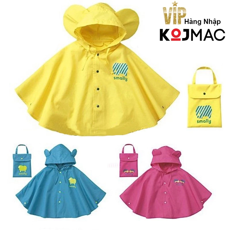 Áo Mưa Cho Bé Nhỏ Trẻ Em KOJMAC Raicoat Kids ( Tặng Túi Đựng Bộ Quần Áo Cao Cấp smally 2 3 4 5 6 7 8 10 11 12 tuổi đẹp )