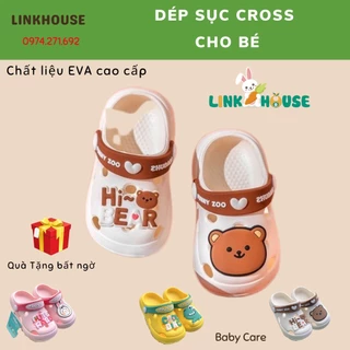 Dép Cho Bé, Dép Sục Cross Cho Bé Gái, Bé Trai Chất Liệu Eva Chống Trơn Trượt Siêu Nhẹ Cho Bé Từ 1-5 Tuổi