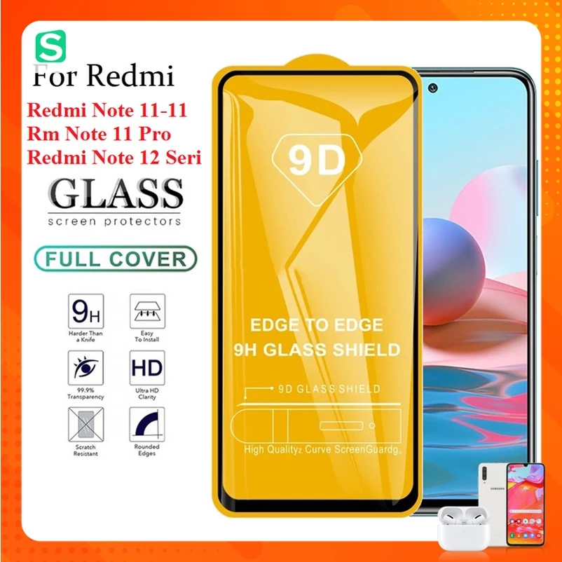 Kính Cường Lực Xiaomi Redmi Note 13 12 12S Note 12 Pro Note 11 Note 11S Note 11 Pro Full Màn Full Keo Không Chấm Liti