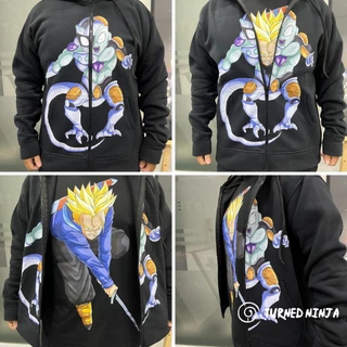 [TURNED NINJA] COMBO CỰC CHẤT: Áo khoác in hình Frieza và áo thun in hình Future Trunks trong manga/anime Dragon Ball