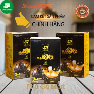 Cà Phê Sữa Hoà Tan G7 3in1 Gu Mạnh X2 Trung Nguyên Hộp 12 gói 25gr