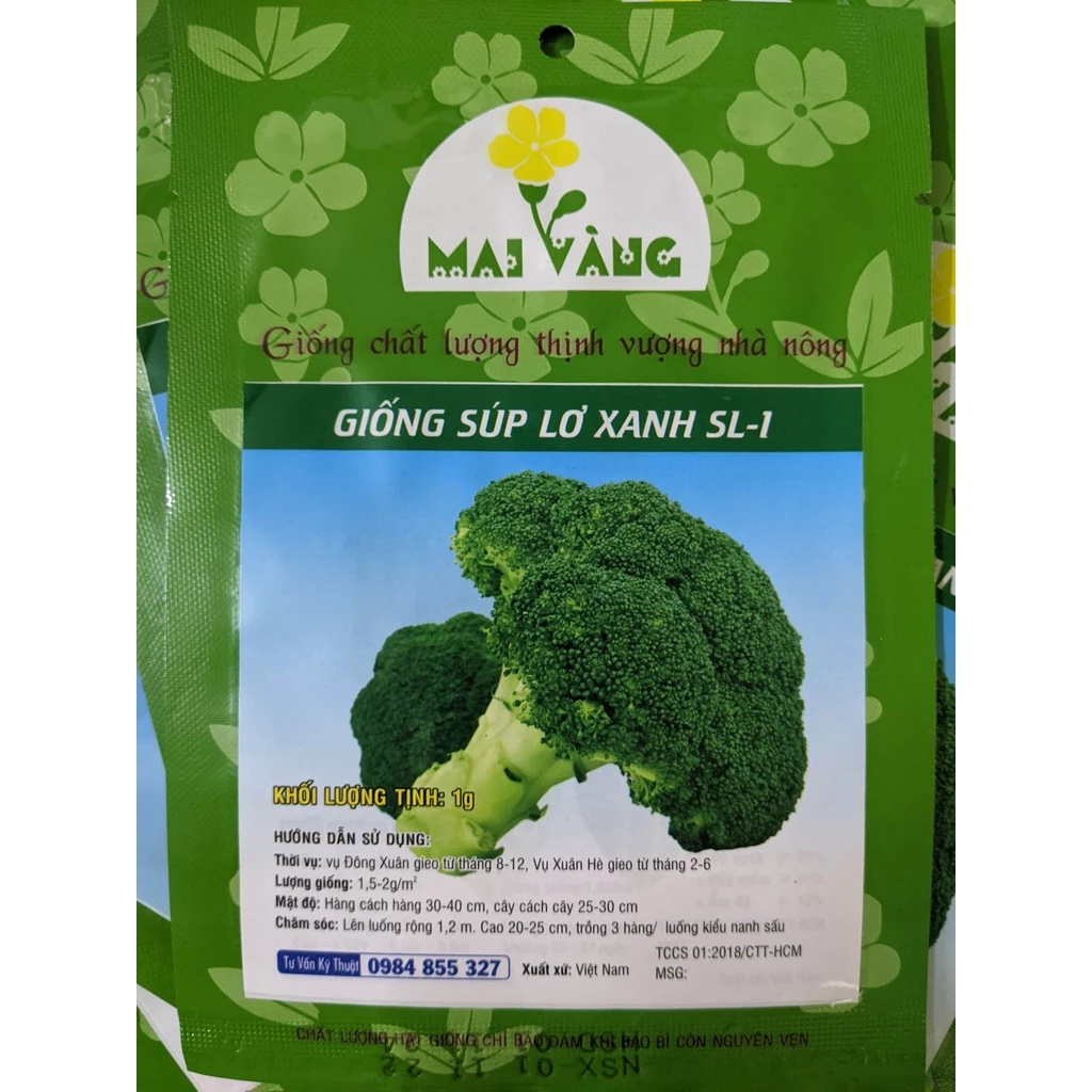 Hạt giống Súp Lơ xanh 1gr