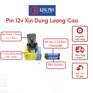 [Mã BMTTC60 giảm đến 60K đơn 50K] Pin 12V PN Hàng DUNG LƯỢNG 1500AMH Cao Xịn KING PRO