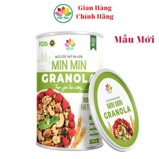 Granola Min Min Siêu Hạt Dinh Dưỡng, Ngũ Cốc ăn kiêng 1 hộp 500gr