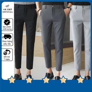 (Có size Đại - Hàng loại 1) Quần Âu Quần Tây Nam Form Slimfit cao cấp ( học sinh, sinh viên) chất vải mềm mịn dày dặn