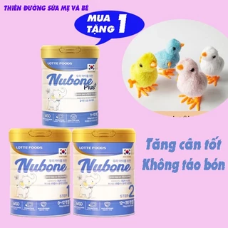 Sữa cao năng lượng Nubone Step 1,2 + Plus+ lon 750gr